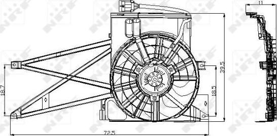 NRF 47013 - Fan, radiator onlydrive.pro