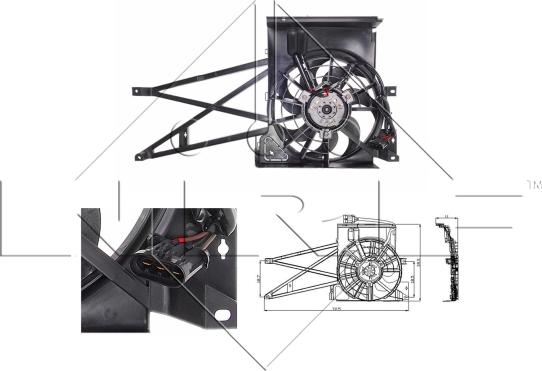 NRF 47013 - Fan, radiator onlydrive.pro