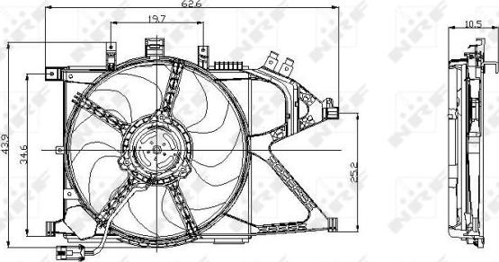 NRF 47012 - Ventilators, Motora dzesēšanas sistēma onlydrive.pro