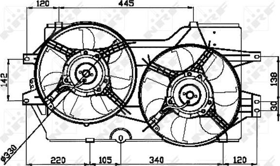 NRF 47031 - Fan, radiator onlydrive.pro