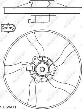 NRF 47070 - Fan, radiator onlydrive.pro