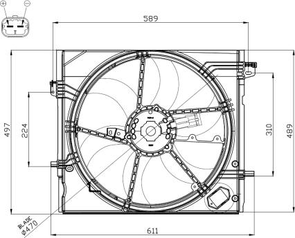 NRF 47897 - Ventilators, Motora dzesēšanas sistēma onlydrive.pro