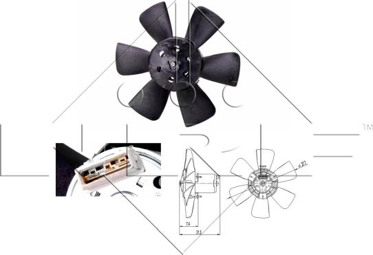 NRF 47391 - Fan, radiator onlydrive.pro