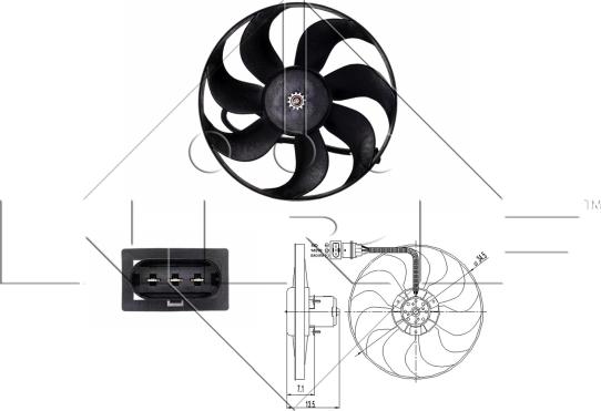 NRF 47397 - Fan, radiator onlydrive.pro