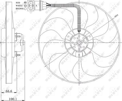 NRF 47204 - Ventilaator,mootorijahutus onlydrive.pro