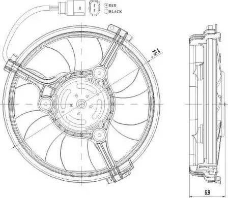 NRF 47208 - Ventilators, Motora dzesēšanas sistēma onlydrive.pro