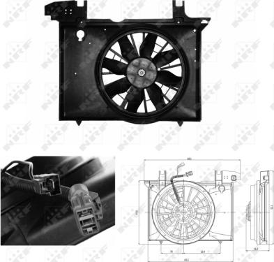 NRF 47703 - Ventilators, Motora dzesēšanas sistēma onlydrive.pro