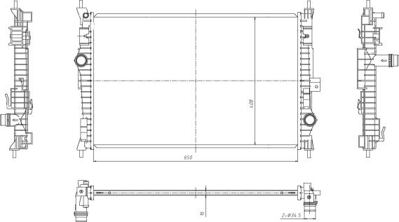 NRF 59302 - Radiators, Motora dzesēšanas sistēma onlydrive.pro