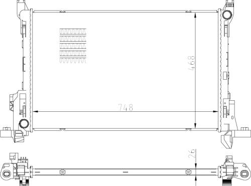 NRF 59295 - Radiator, engine cooling onlydrive.pro