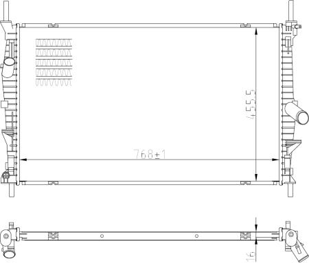 NRF 59293 - Radiatorius, variklio aušinimas onlydrive.pro