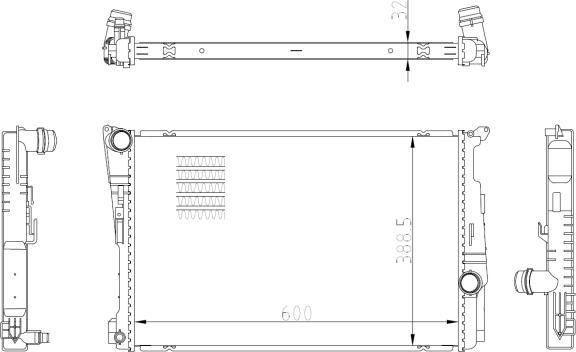 NRF 59228 - Radiator, engine cooling onlydrive.pro