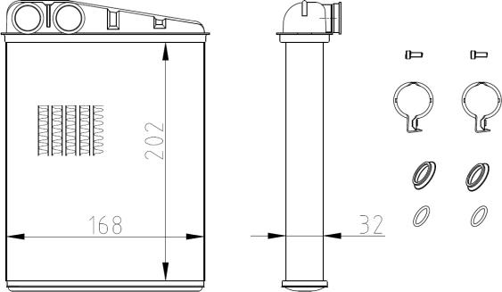 NRF 54410 - Šilumokaitis, salono šildymas onlydrive.pro