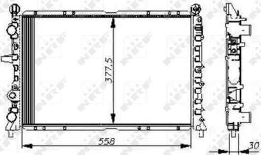 NRF 54502 - Radiator, engine cooling onlydrive.pro