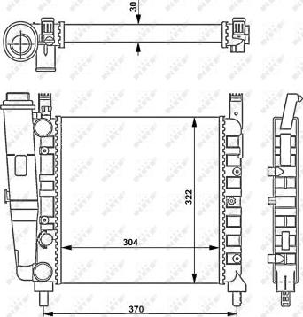 NRF 54679 - Radiator, engine cooling onlydrive.pro