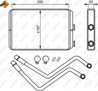 NRF 54211 - Heat Exchanger, interior heating onlydrive.pro