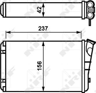 NRF 54238 - Heat Exchanger, interior heating onlydrive.pro