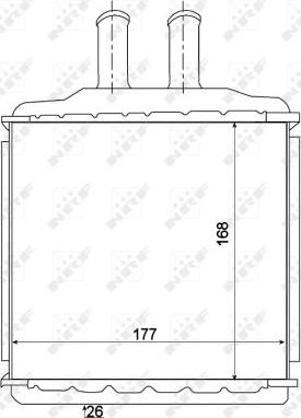 NRF 54270 - Heat Exchanger, interior heating onlydrive.pro