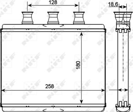 NRF 54278 - Heat Exchanger, interior heating onlydrive.pro