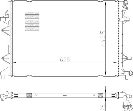 NRF 550089 - Radiator, engine cooling onlydrive.pro