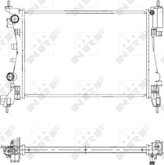 NRF 55341 - Radiator, engine cooling onlydrive.pro