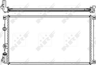 NRF 55350 - Radiator, engine cooling onlydrive.pro