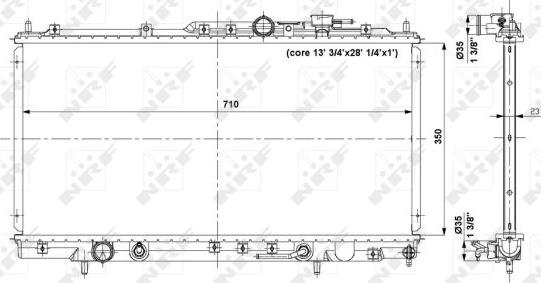 NRF 56019 - Radiator, engine cooling onlydrive.pro