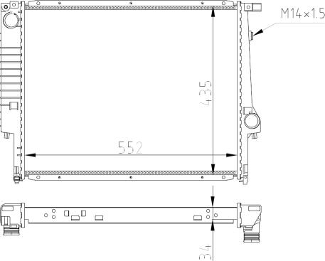 NRF 509558A - Radiator, engine cooling onlydrive.pro