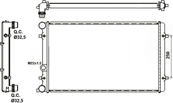 NRF 509529A - Radiatorius, variklio aušinimas onlydrive.pro