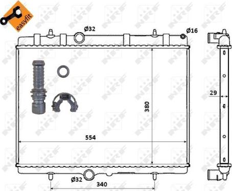 NRF 50437 - Radiaator,mootorijahutus onlydrive.pro