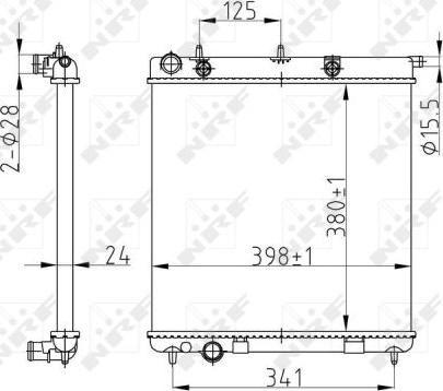 NRF 50429A - Radiator, engine cooling onlydrive.pro