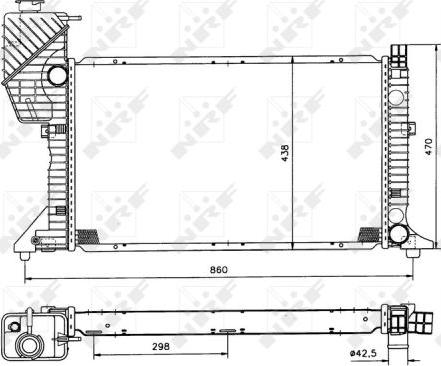 NRF 50558 - Radiators, Motora dzesēšanas sistēma onlydrive.pro