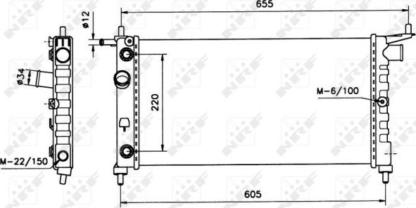 NRF 50552 - Radiators, Motora dzesēšanas sistēma onlydrive.pro