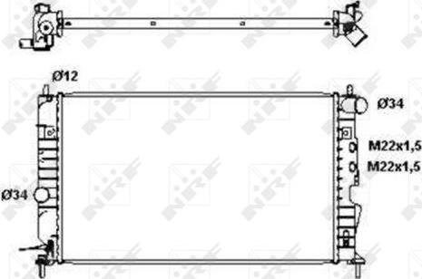 NRF 50563 - Radiator, engine cooling onlydrive.pro