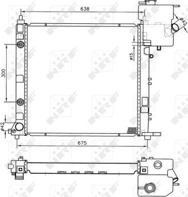 NRF 50582 - Radiator, engine cooling onlydrive.pro