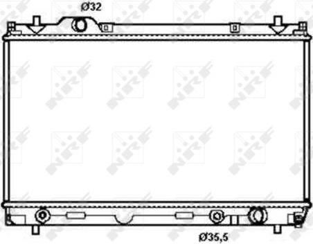 NRF 50256 - Radiator, engine cooling onlydrive.pro