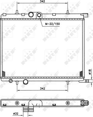 NRF 519524 - Radiaator,mootorijahutus onlydrive.pro