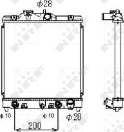 NRF 516356 - Radiators, Motora dzesēšanas sistēma onlydrive.pro