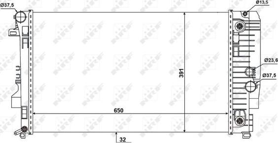 NRF 58440 - Radiator, engine cooling onlydrive.pro