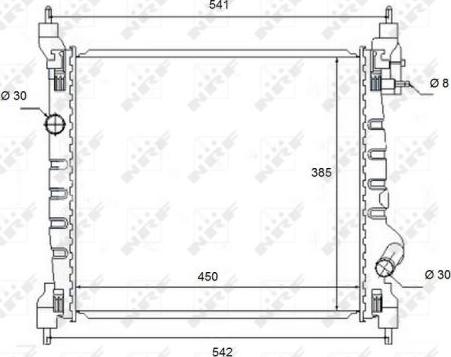 NRF 58454 - Radiator, engine cooling onlydrive.pro