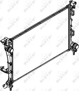 NRF 58422 - Radiaator,mootorijahutus onlydrive.pro