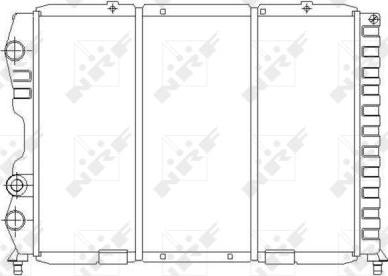 NRF 58083 - Radiator, engine cooling onlydrive.pro