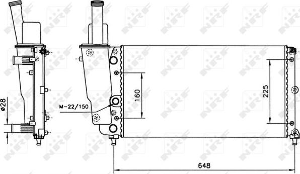 NRF 58072 - Radiator, engine cooling onlydrive.pro