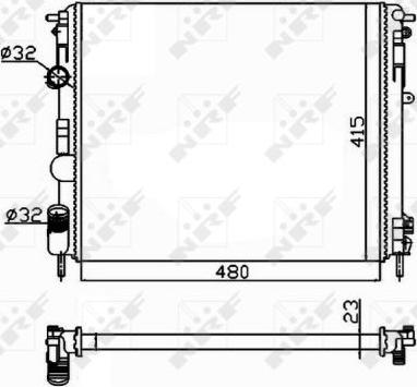 NRF 58148 - Radiator, engine cooling onlydrive.pro