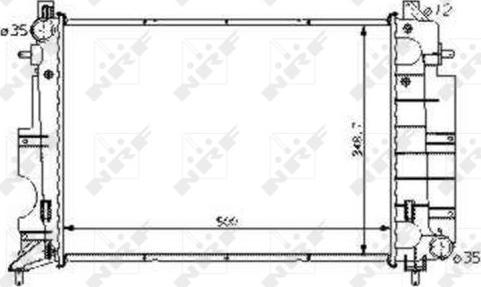 NRF 58108 - Radiators, Motora dzesēšanas sistēma onlydrive.pro