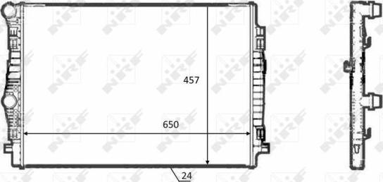 NRF 58392 - Radiators, Motora dzesēšanas sistēma onlydrive.pro