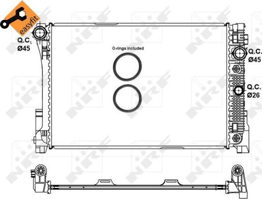 NRF 58335 - Radiaator,mootorijahutus onlydrive.pro