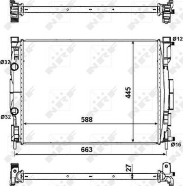 NRF 58329 - Radiators, Motora dzesēšanas sistēma onlydrive.pro