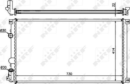 NRF 58321 - Radiators, Motora dzesēšanas sistēma onlydrive.pro