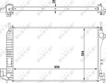 NRF 58294 - Jäähdytin,moottorin jäähdytys onlydrive.pro