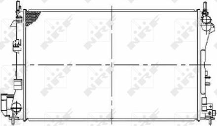 NRF 58293 - Radiator, engine cooling onlydrive.pro